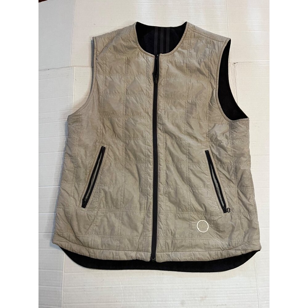 Adidas Originals & Wings+Horns Mens Reversible Vest M Nylon/Wool tan/Black RARE!